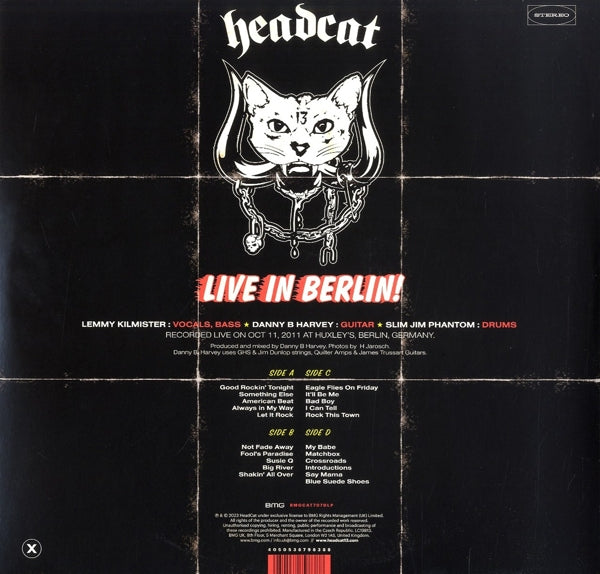 Headcat - Live In Berlin (2 LPs) Cover Arts and Media | Records on Vinyl