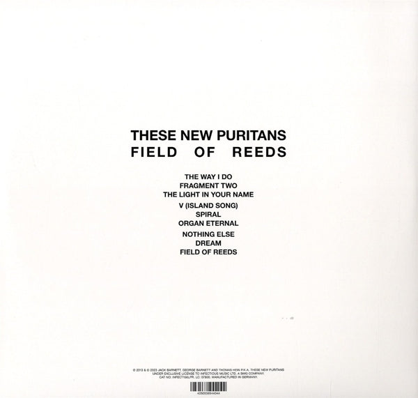 These New Puritans - Field of Reeds (2 LPs) Cover Arts and Media | Records on Vinyl