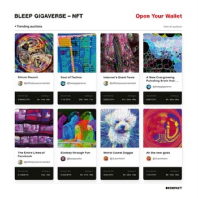 Bleep Gigaverse - Nft (Single) Cover Arts and Media | Records on Vinyl