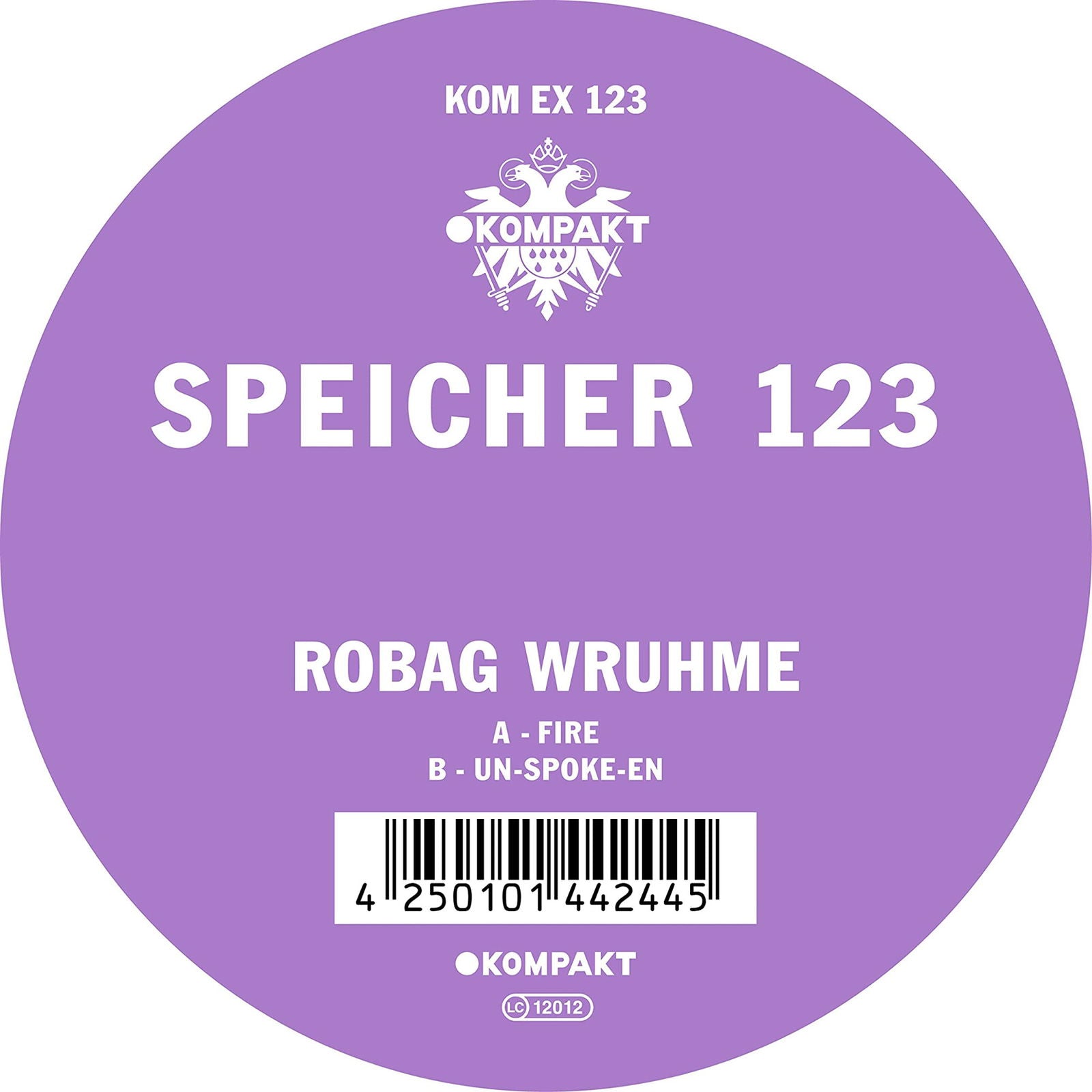 Robag Wruhme - Speicher 123 (Single) Cover Arts and Media | Records on Vinyl