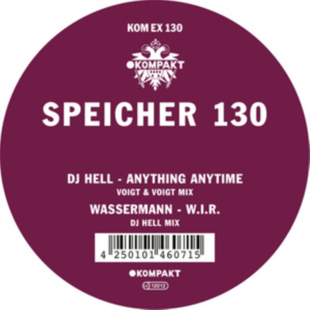 DJ Hell & Julian Wassermann - Speicher 130 (Single) Cover Arts and Media | Records on Vinyl