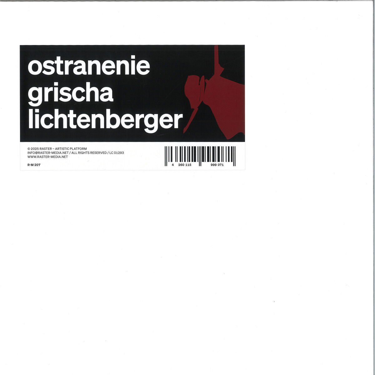 Grischa Lichtenberger - Ostranenie (LP) Cover Arts and Media | Records on Vinyl