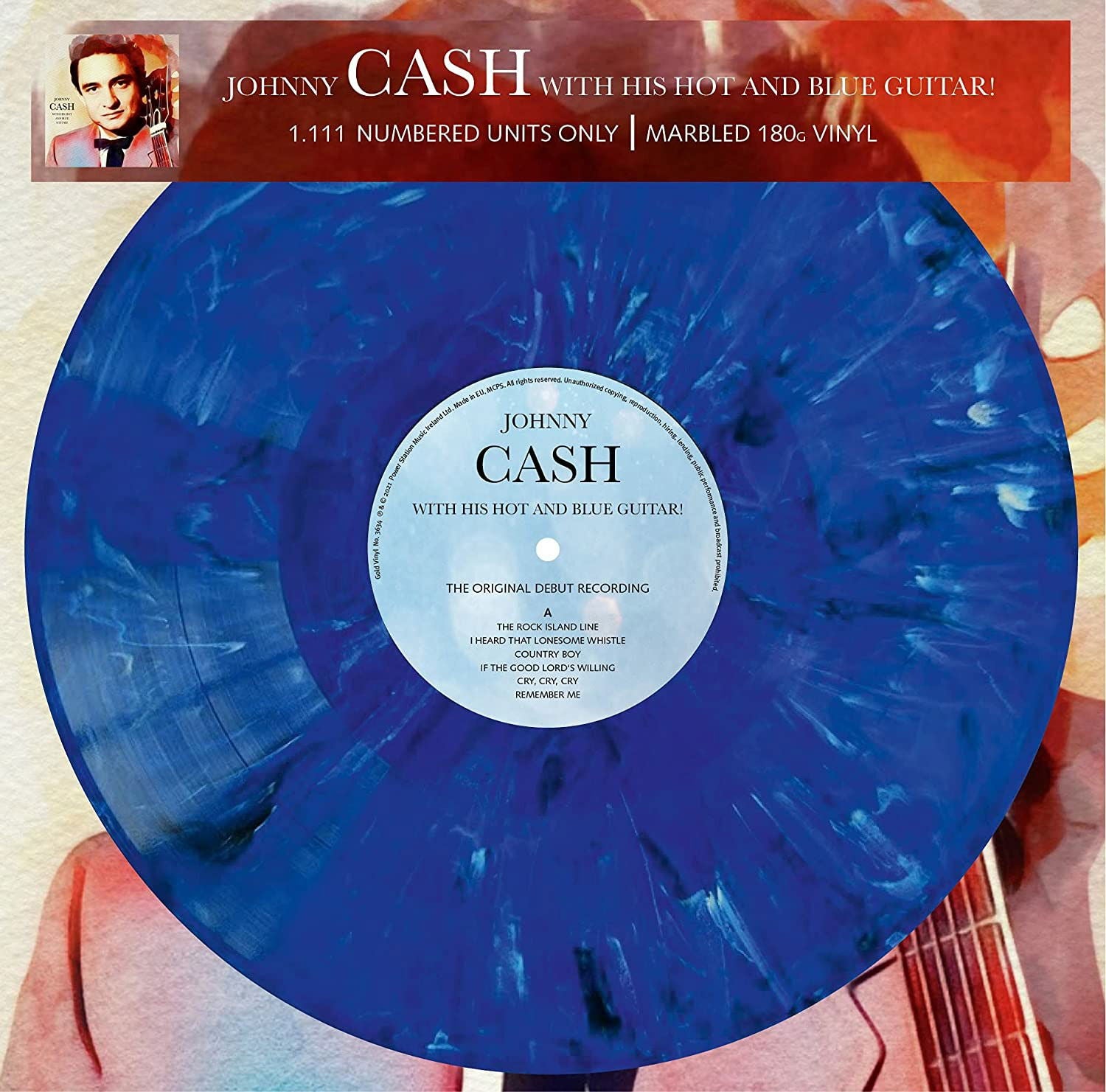 Johnny Cash - With His Hot & Blue Guitar (LP) Cover Arts and Media | Records on Vinyl