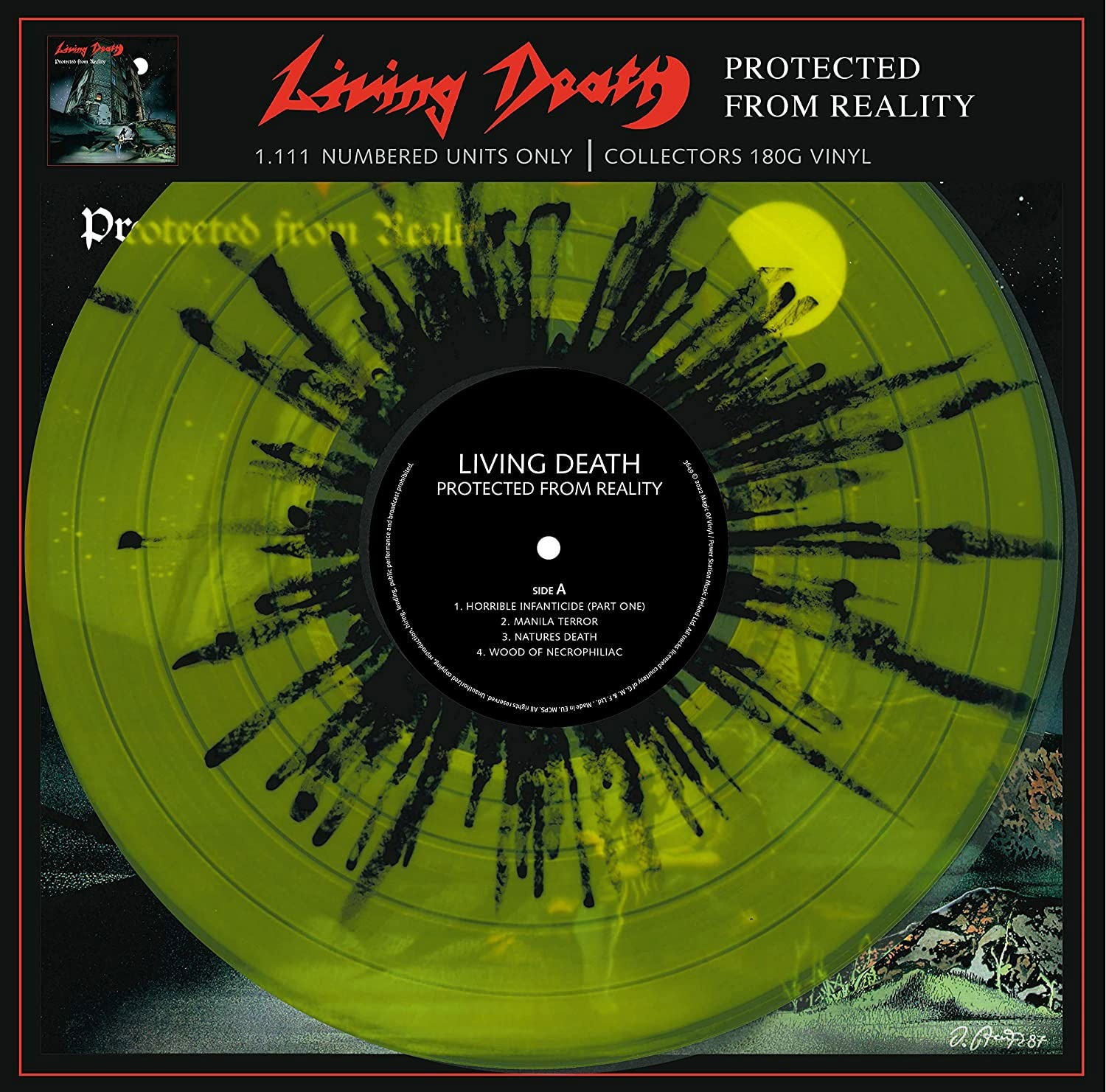 Living Death - Protected From Reality (LP) Cover Arts and Media | Records on Vinyl