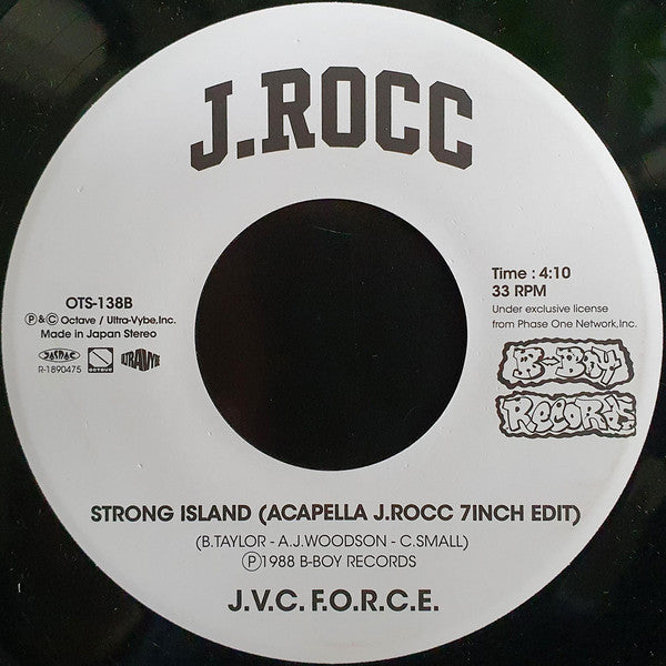 J.V.C. F.O.R.C.E. - Strong Island (Blue Mix J.Rocc Edit)/Strong Island (Acapella Version) (LP) Cover Arts and Media | Records on Vinyl