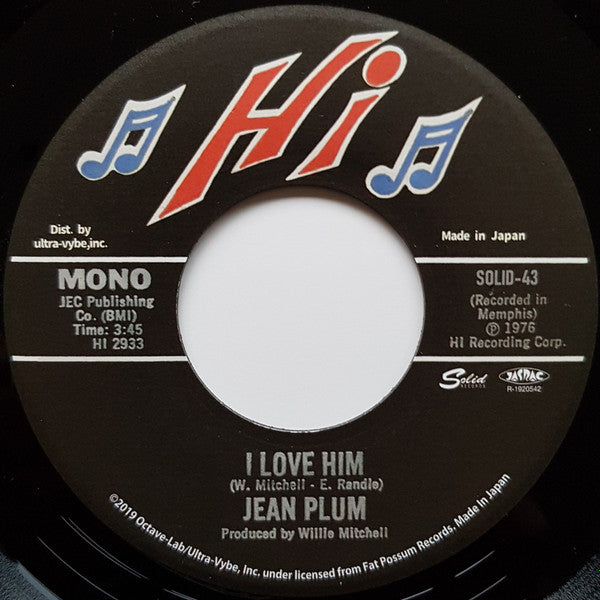Jean Plum - Here I Go Again / I Love Him (Single) Cover Arts and Media | Records on Vinyl