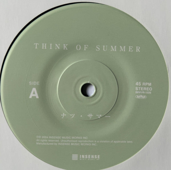 Natsu Summer - Think of Summer/Think of Summer(Instrumental) (LP) Cover Arts and Media | Records on Vinyl