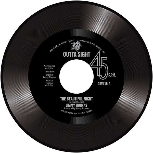  |   | Jimmy James Thomas - Beautiful Night/Above a Whisper (Single) | Records on Vinyl