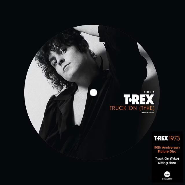 T. Rex - Truck On (Tyke)/Sitting Here (Single) Cover Arts and Media | Records on Vinyl