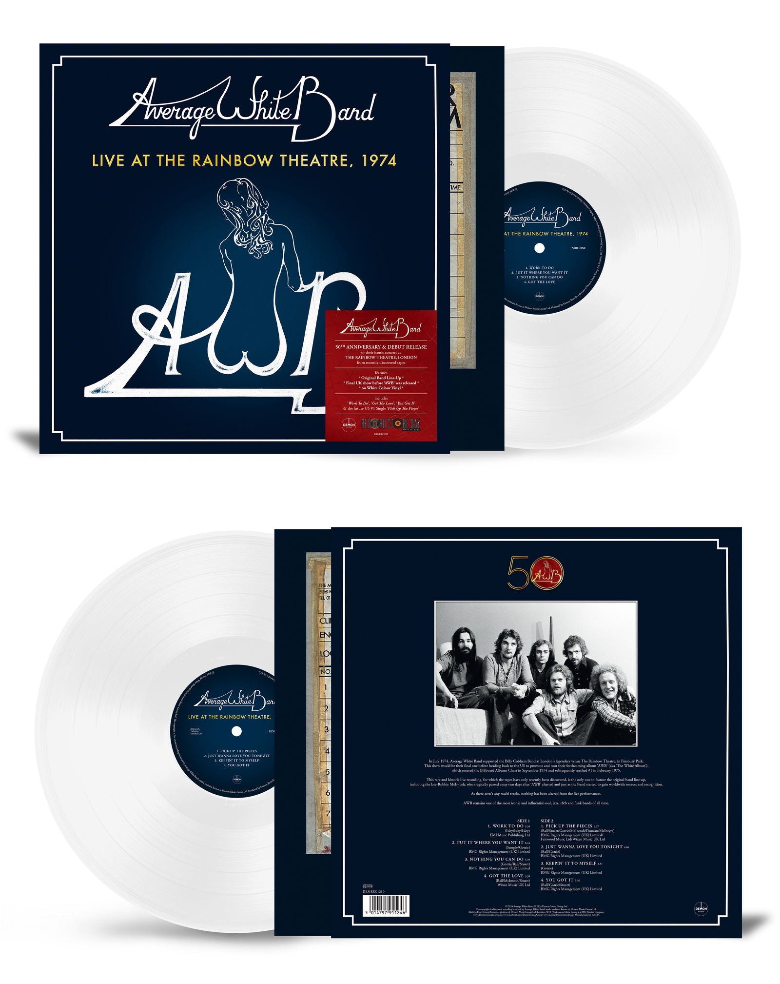 Average White Band - Live At the Rainbow Theatre: 1974 (LP) Cover Arts and Media | Records on Vinyl