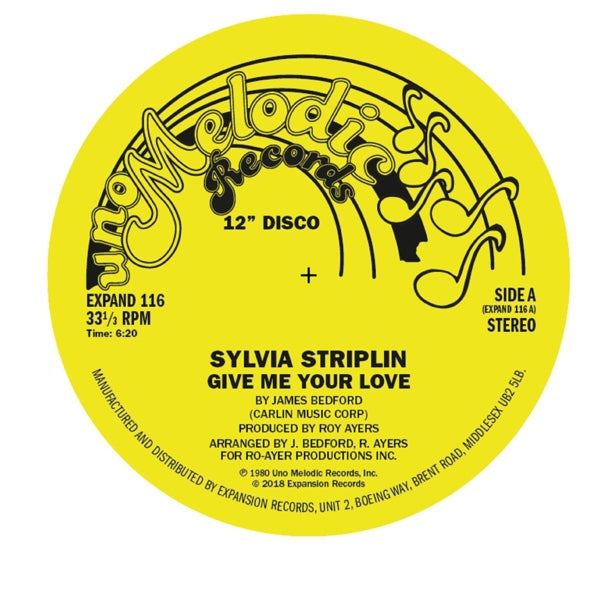  |   | Sylvia Striplin - Give Me Your Love / You Can't Turn Me Away (Single) | Records on Vinyl