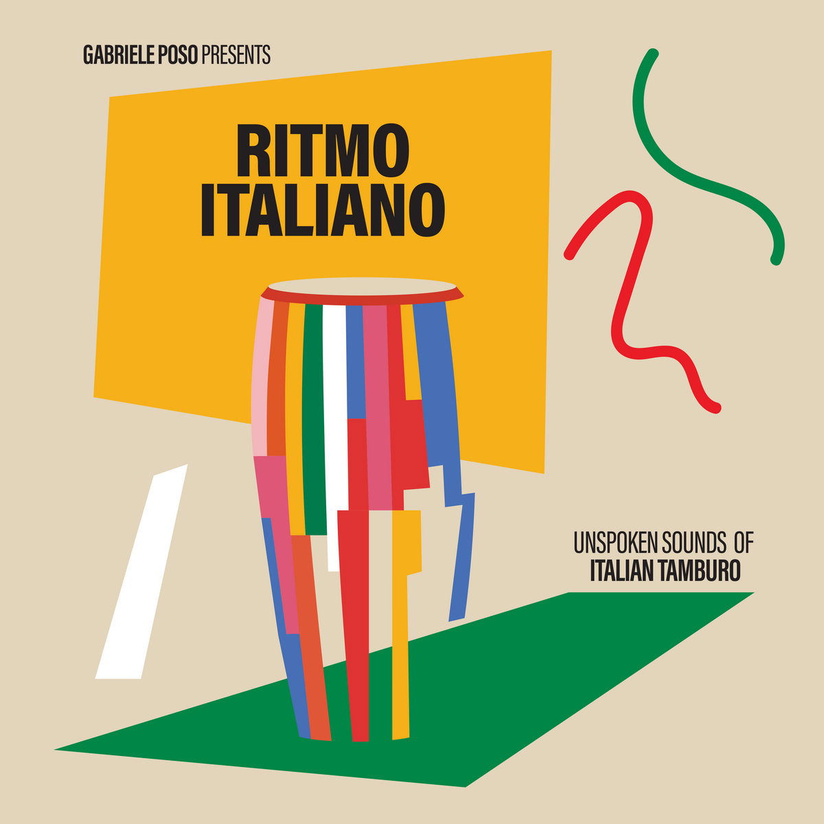 V/A - Gabriele Poso Presents: Ritmo Italiano 'Unspoken Sounds of Italian Tamburo' (LP) Cover Arts and Media | Records on Vinyl