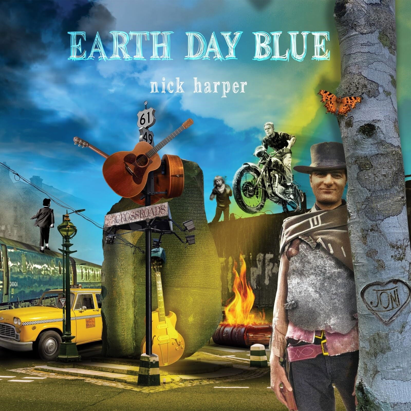 Nick Harper - Earth Day Blue (LP) Cover Arts and Media | Records on Vinyl