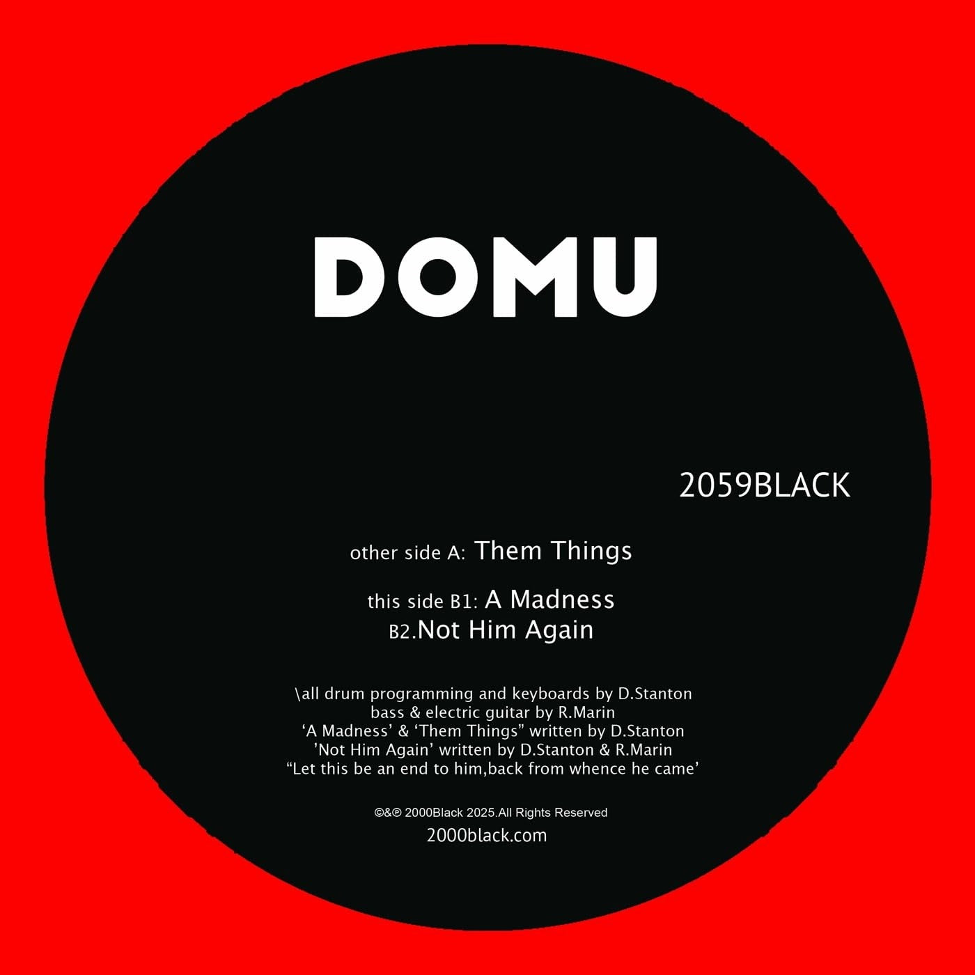 Domu - Them Things / a Madness / Not Him Again (Single) Cover Arts and Media | Records on Vinyl