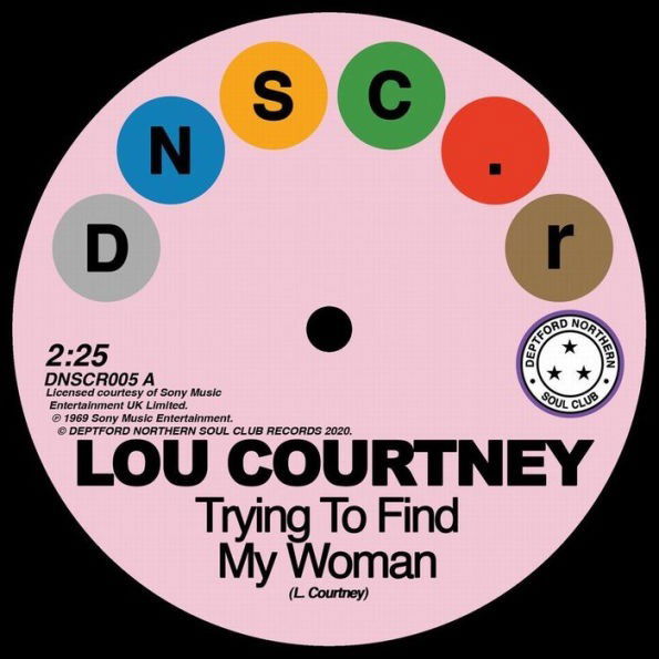 Lou & Lee Dorsey Courtney - Trying To Find My Woman / Give It Up (Single) Cover Arts and Media | Records on Vinyl