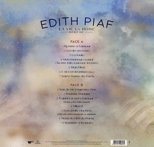 Edith Piaf - La Vie En Rose - Best of (LP) Cover Arts and Media | Records on Vinyl