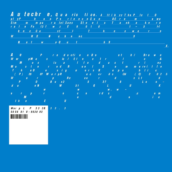  |   | Autechre - Quaristice (2 LPs) | Records on Vinyl