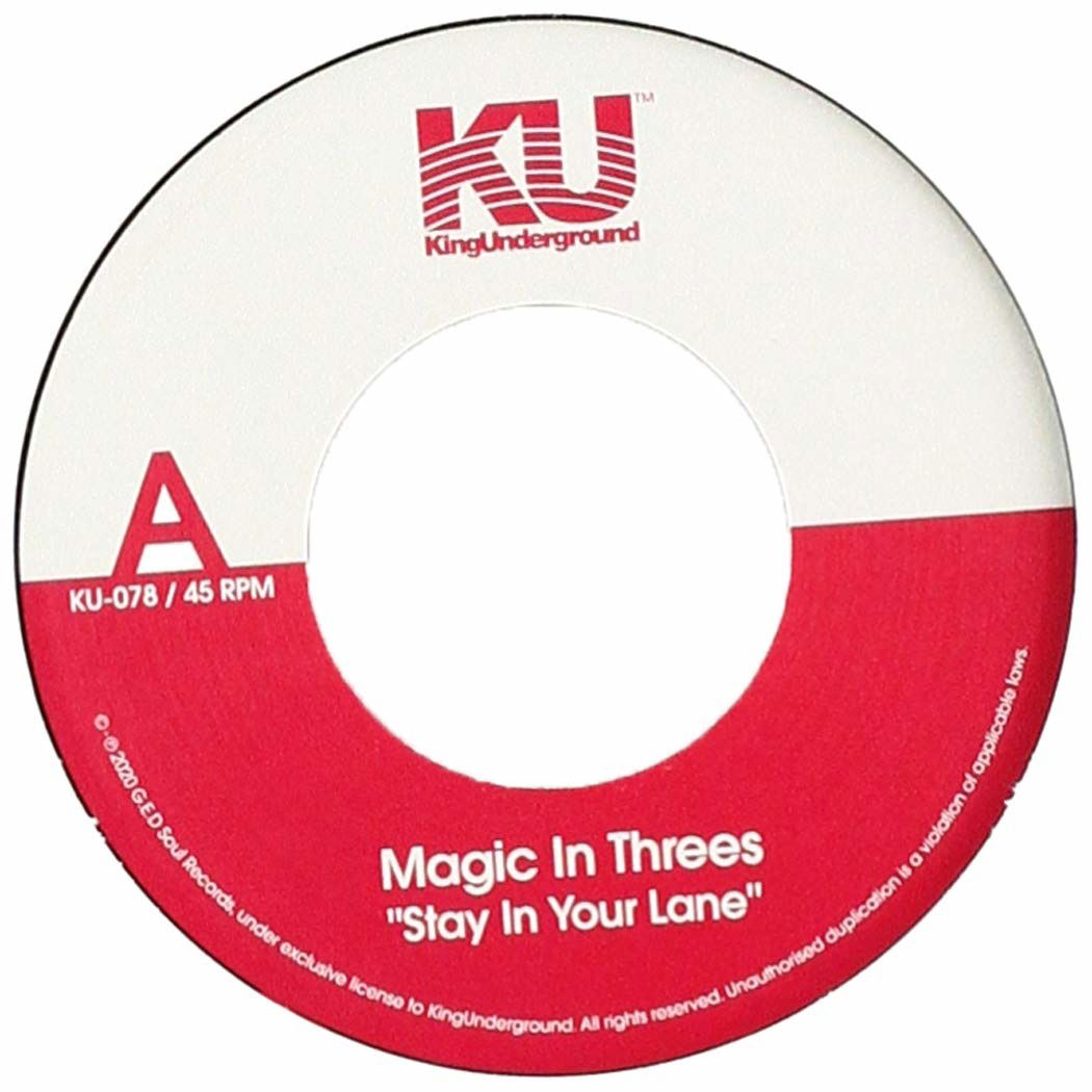 Magic In Threes - Stay In Your Lane (Single) Cover Arts and Media | Records on Vinyl