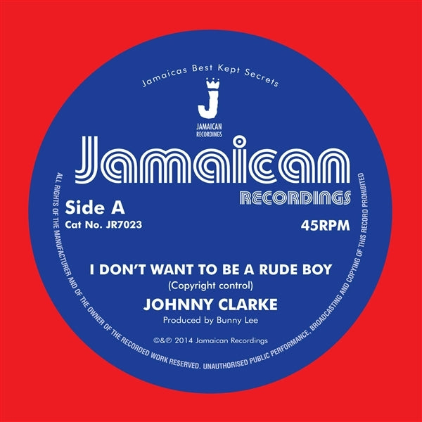  |   | Johnny Clarke - I Dont Want To Be a Rude Boy (Single) | Records on Vinyl