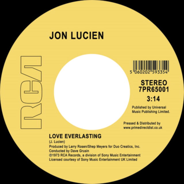 Jon Lucien - Lady Love/ Love Everlasting (Single) Cover Arts and Media | Records on Vinyl