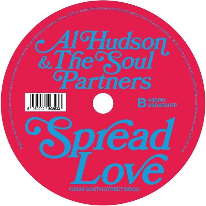 Al & the Soul Partners Hudson - Spread Love (Single) Cover Arts and Media | Records on Vinyl