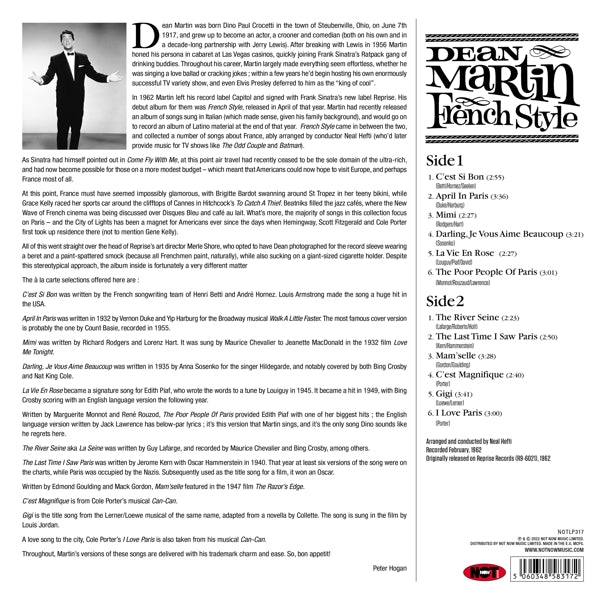 Dean Martin - French Style (LP) Cover Arts and Media | Records on Vinyl