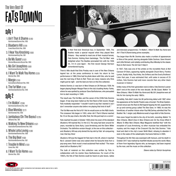 Fats Domino - Very Best of (LP) Cover Arts and Media | Records on Vinyl