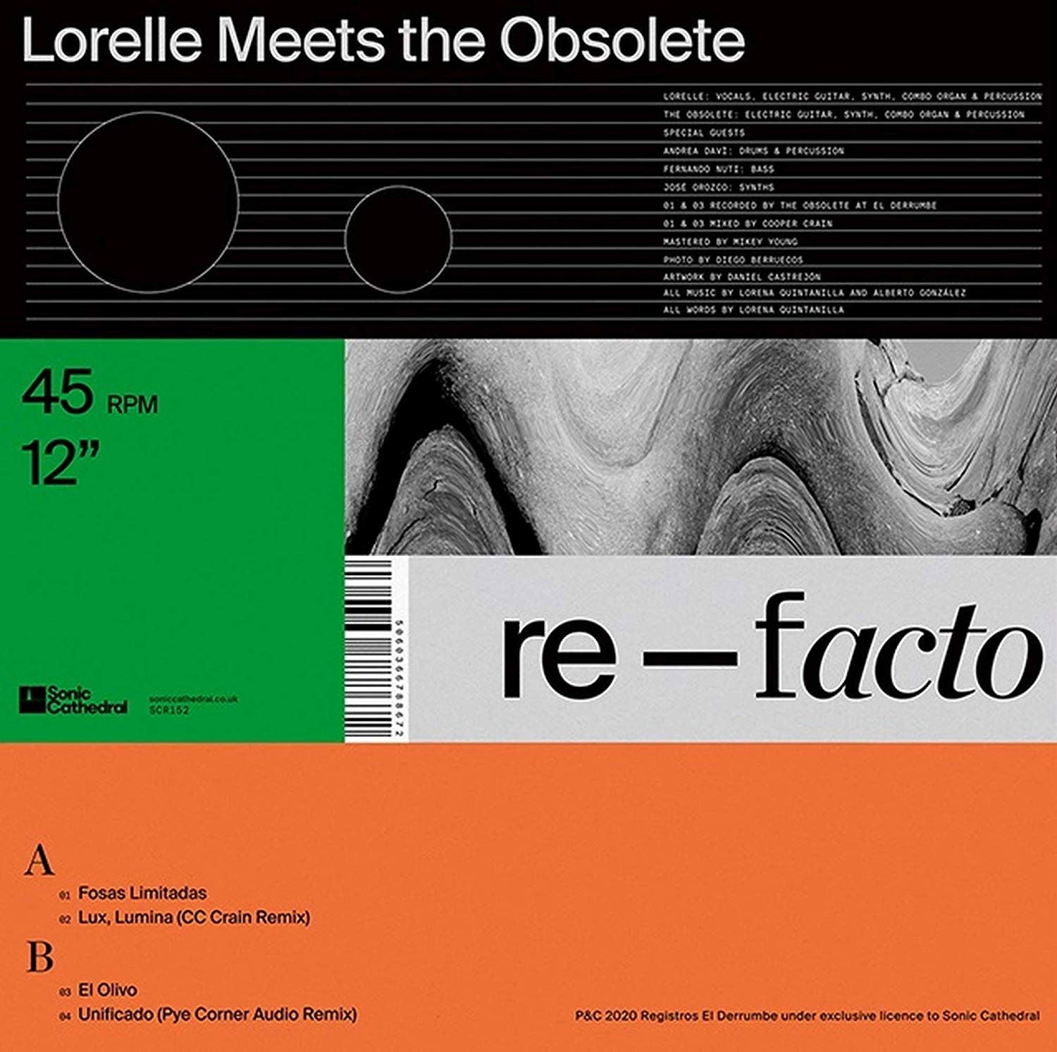 Lorelle Meets the Obsolete - Re-Facto (Single) Cover Arts and Media | Records on Vinyl