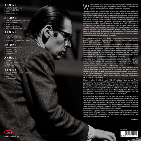 Bill Evans - Platinum Jazz (3 LPs) Cover Arts and Media | Records on Vinyl