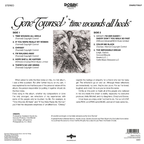  |  Vinyl LP | Gene Townsel' - Time Wounds All Heels (LP) | Records on Vinyl