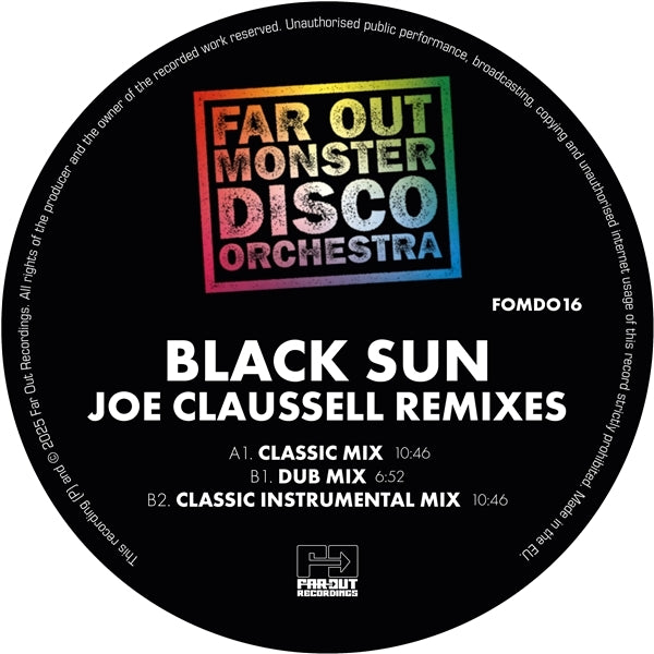  |   | Far Out Monster Disco Orchestra - Black Sun (Joaquin Joe Claussell Sacred Rhythm Remixes) (LP) | Records on Vinyl