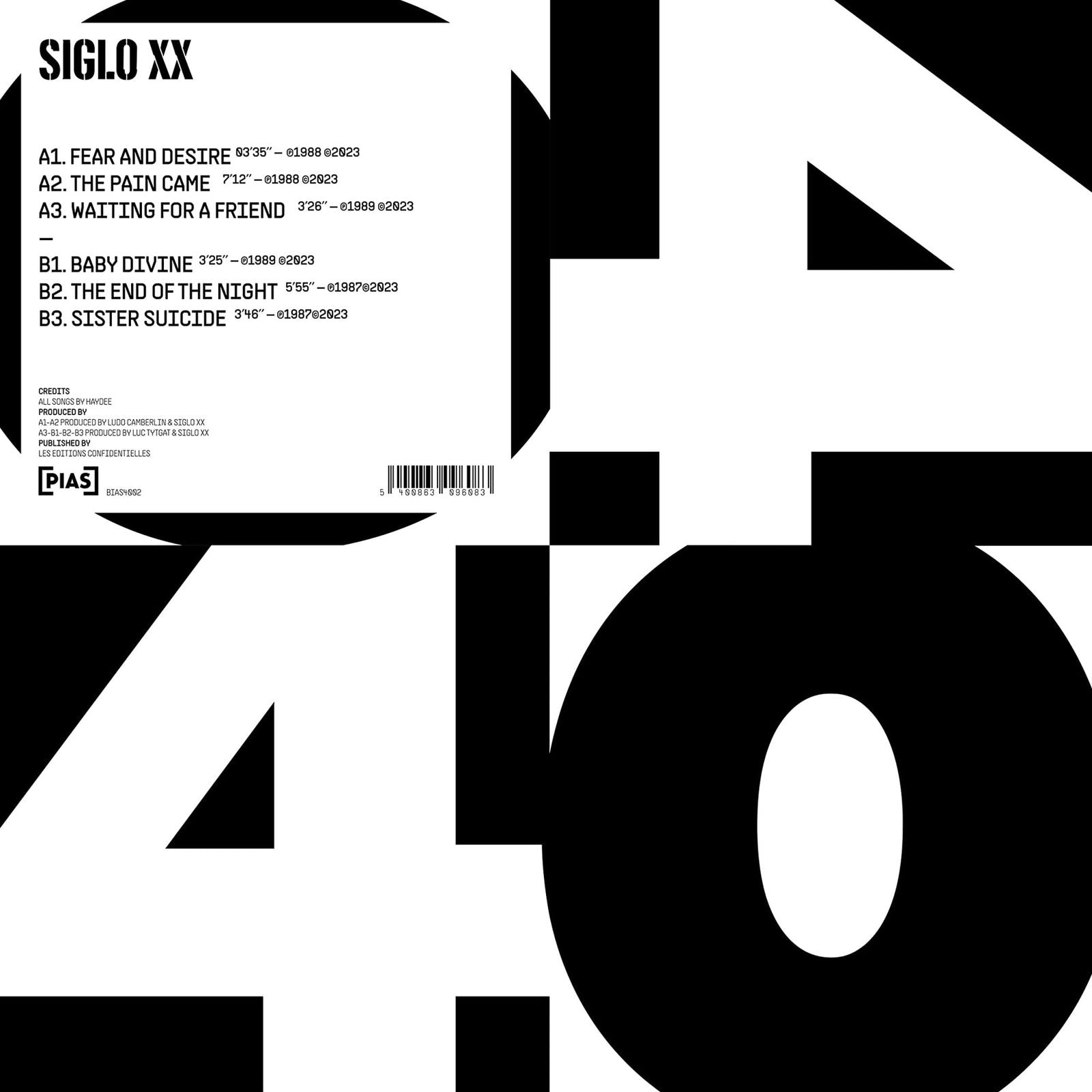 Siglo Xx - Pias 40 (Single) Cover Arts and Media | Records on Vinyl