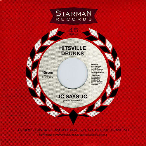 Hitsville Drunks - Jc Says Jc (Single) Cover Arts and Media | Records on Vinyl