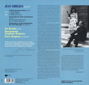 Ida Handel - Plays Sibelius: Violin Concerto/Two Serenades/Humoreske (LP)