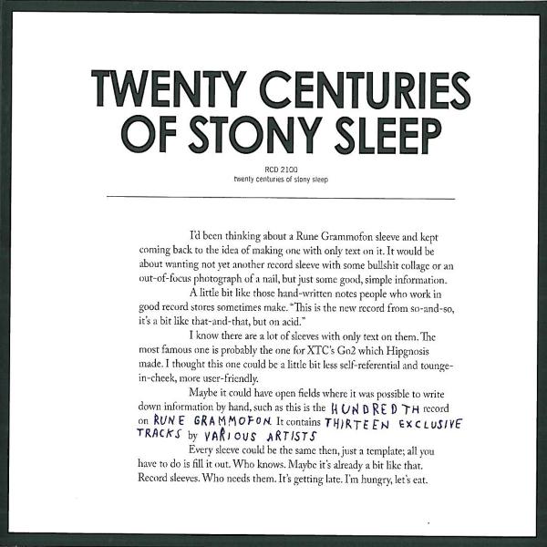  |   | Various - Twenty Centuries of Stony Sleep (2 LPs) | Records on Vinyl