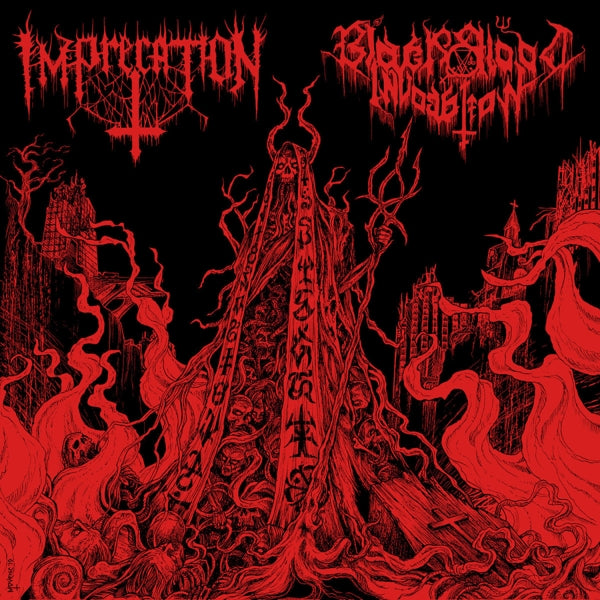  |   | Imprecation / Black Blood Invocation - Diabolical Flames of the Ascended Plague (LP) | Records on Vinyl