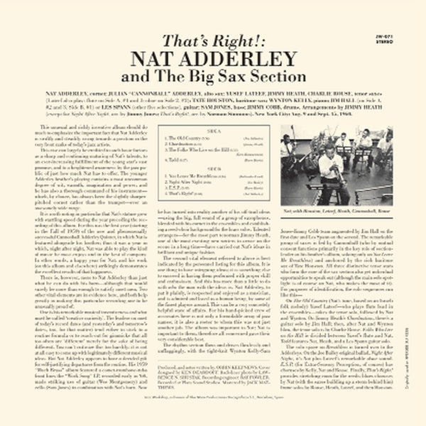  |  Vinyl LP | Nat Adderley - That's Right! (LP) | Records on Vinyl