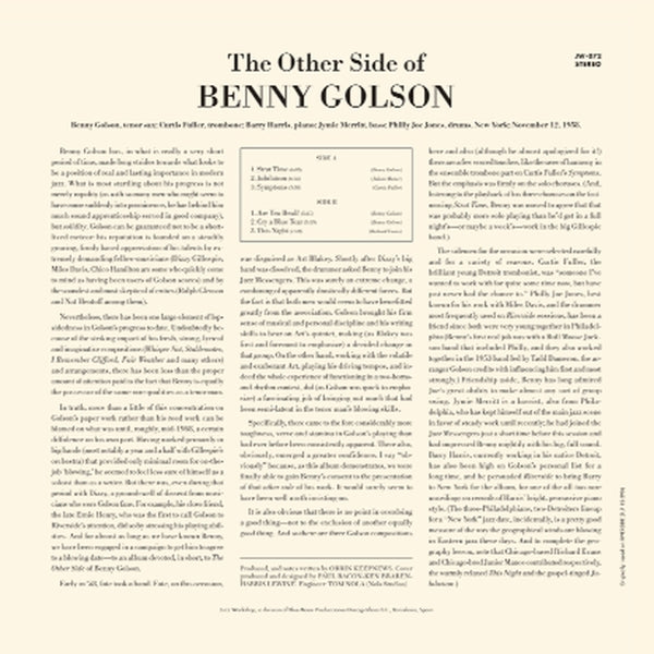  |  Vinyl LP | Benny Golson - Other Side of (LP) | Records on Vinyl