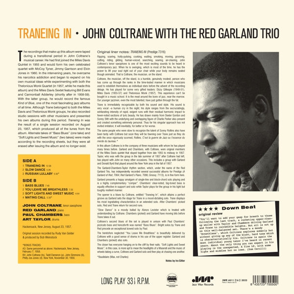 John Coltrane - Traneing In (LP) Cover Arts and Media | Records on Vinyl