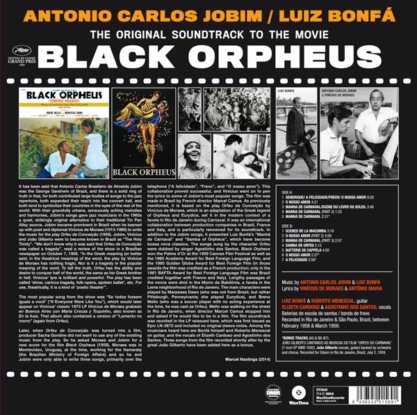  |  Vinyl LP | Antonio Carlos & Luis Bonfa Jobim - Black Orpheus (LP) | Records on Vinyl