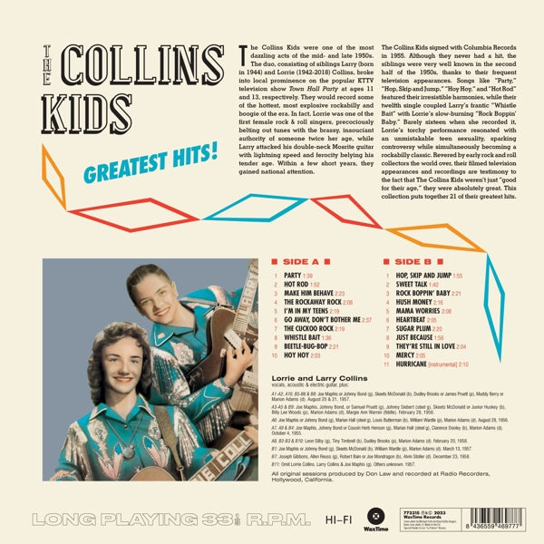 Collins Kids - Greatest Hits! (LP) Cover Arts and Media | Records on Vinyl