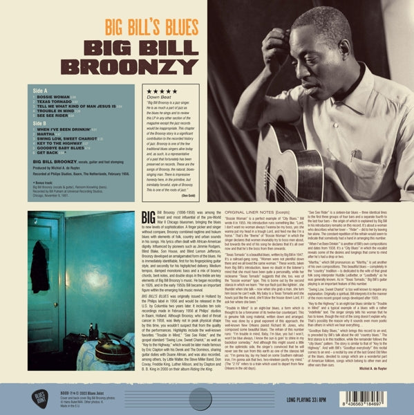 Big Bill Broonzy - Big Bill's Blues (LP) Cover Arts and Media | Records on Vinyl