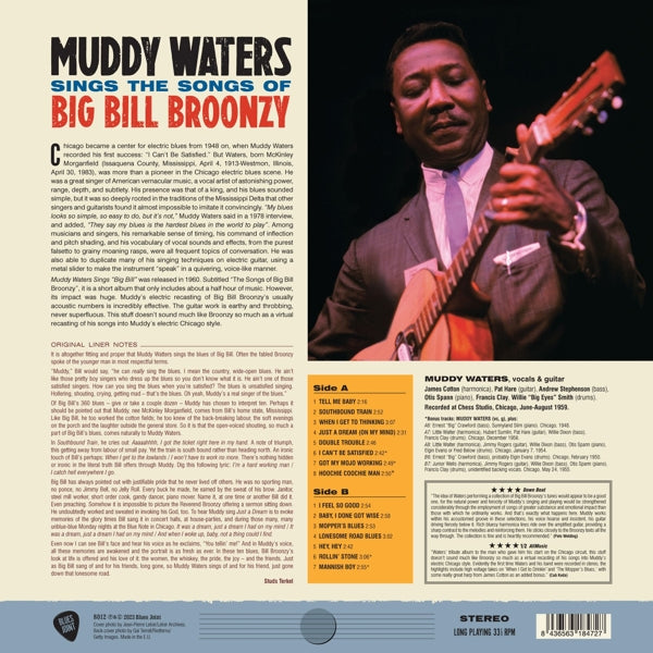 Muddy Waters - Sings Big Bill (LP) Cover Arts and Media | Records on Vinyl
