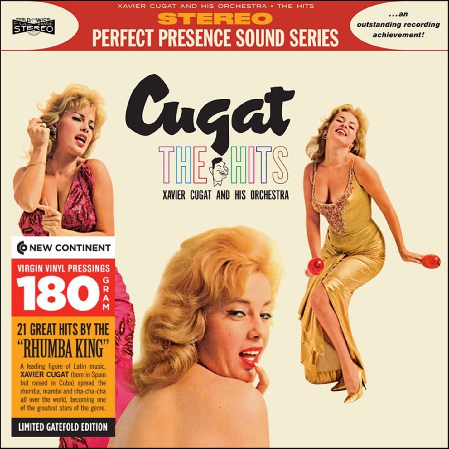 Xavier & His Orchestra Cugat - Hits - 21 Great Hits By the "Rhumba King" (LP) Cover Arts and Media | Records on Vinyl