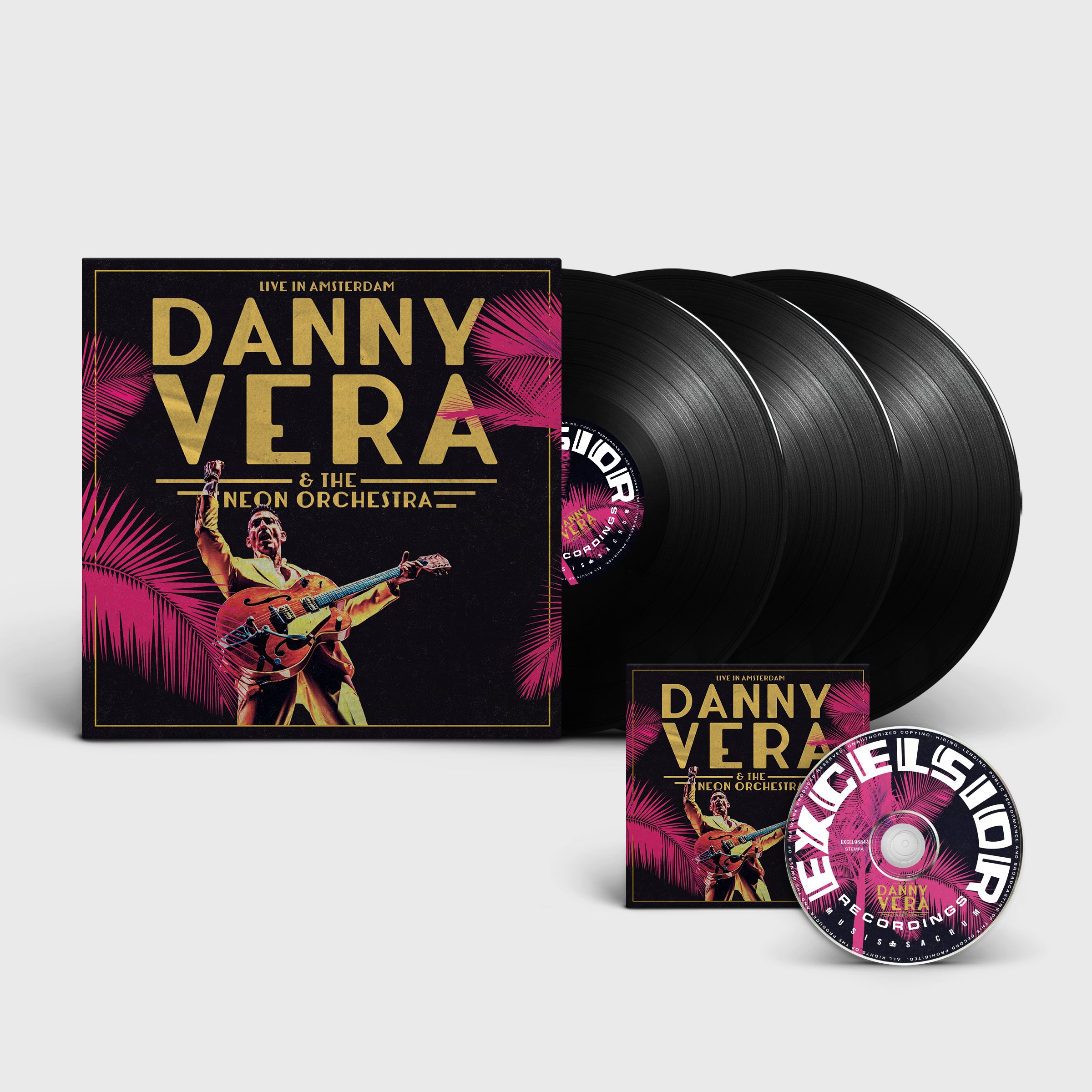  |  Vinyl-BLRY | Danny Vera - Live In Amsterdam (Ft. the Neon Orchestra) (4 LPs) | Records on Vinyl