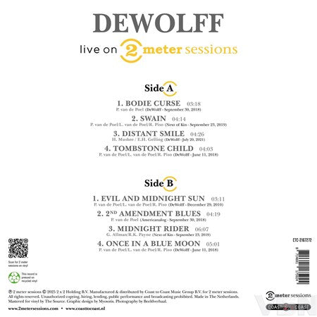 |  Vinyl LP | DeWolff - Live On 2 Meter Sessions (LP) | Records on Vinyl