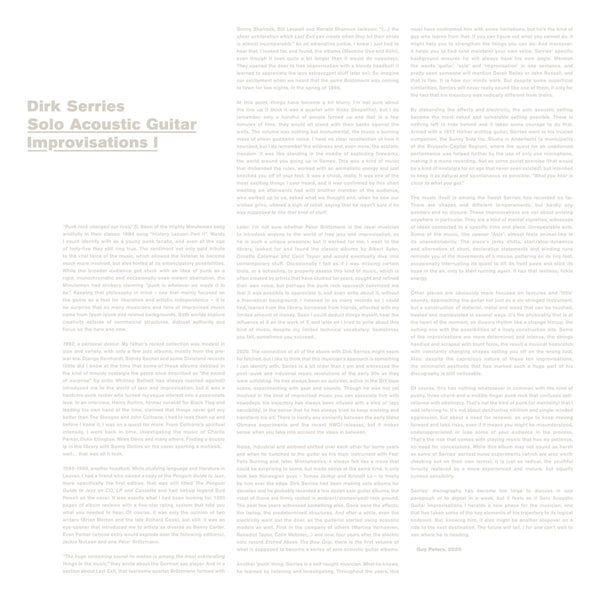  |   | Dirk Serries - Solo Acoustic Guitar Improvisations I (LP) | Records on Vinyl