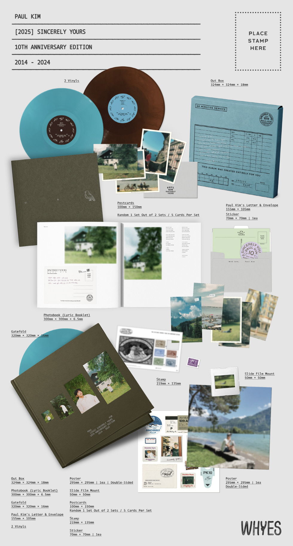 Paul Kim - Sincerely Yours (2 LPs) Cover Arts and Media | Records on Vinyl