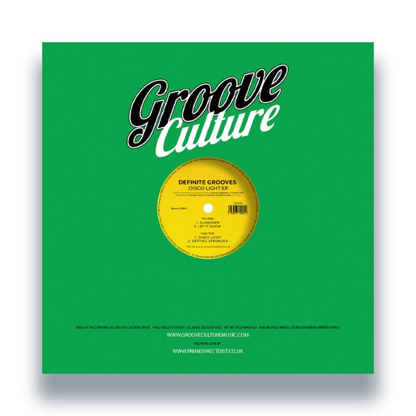  |  12" Single | Definite Grooves - Disco Light Ep (Single) | Records on Vinyl