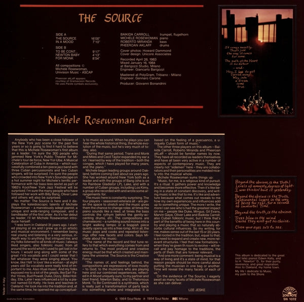 Michele Rosewoman Quart - Source |  Vinyl LP | Michele Rosewoman Quart - Source (LP) | Records on Vinyl
